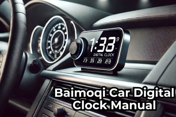 Baimoqi Car Digital Clock Manual