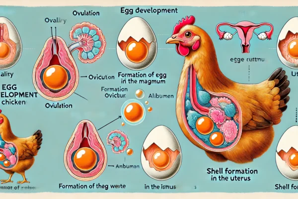 egg development process in chickens