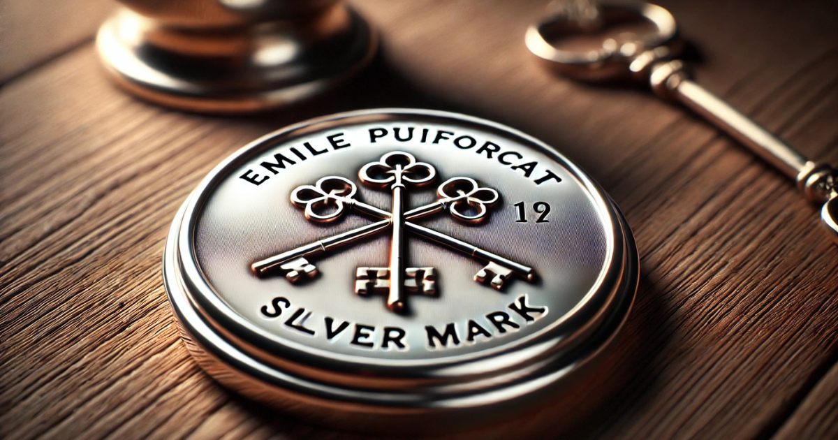 Emile Puiforcat Crosskeys Silver Mark